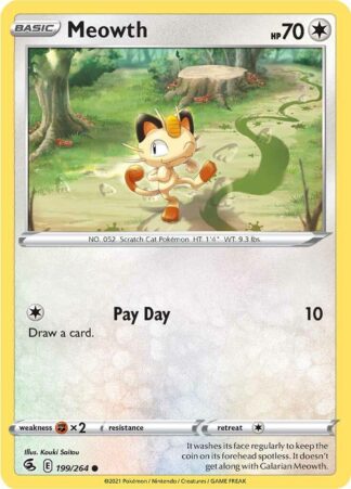Meowth SWSH08: Fusion Strike 199/264