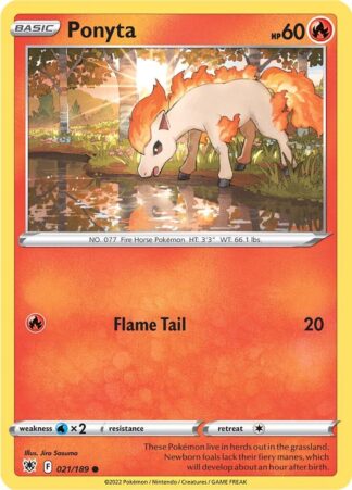 Ponyta SWSH10: Astral Radiance 021/189