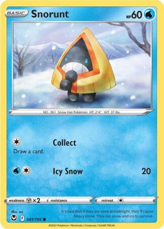 Snorunt SWSH12: Silver Tempest 041/195