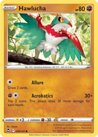 Hawlucha SWSH12: Silver Tempest 098/195