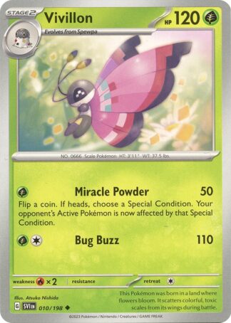 Vivillon SV01: Scarlet & Violet Base Set 010/198