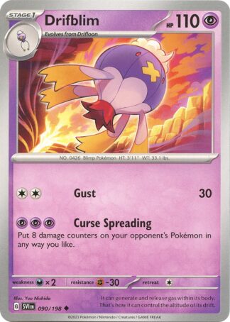 Drifblim SV01: Scarlet & Violet Base Set 090/198