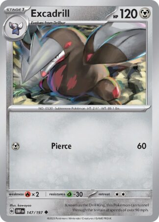 Excadrill SV03: Obsidian Flames 147/197