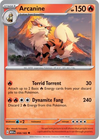 Arcanine SV: Scarlet & Violet 151 059/165