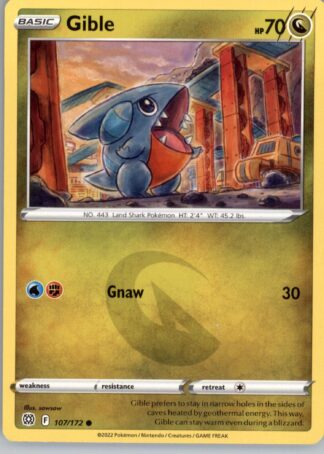 Gible SWSH09: Brilliant Stars 107/172