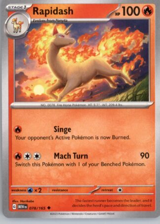Rapidash SV: Scarlet & Violet 151 078/165