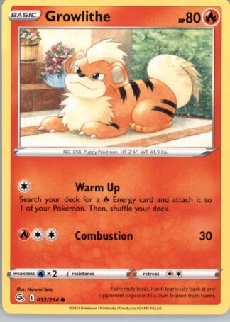 Growlithe SWSH08: Fusion Strike 032/264