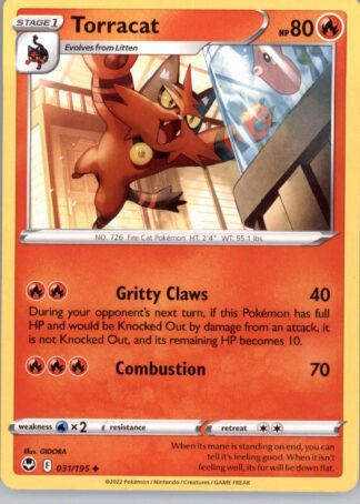 Torracat SWSH12: Silver Tempest 031/195