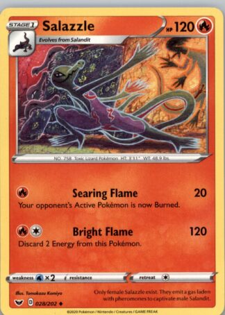Salazzle SWSH01: Sword & Shield Base Set 028/202