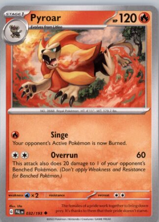 Pyroar SV02: Paldea Evolved 032/193