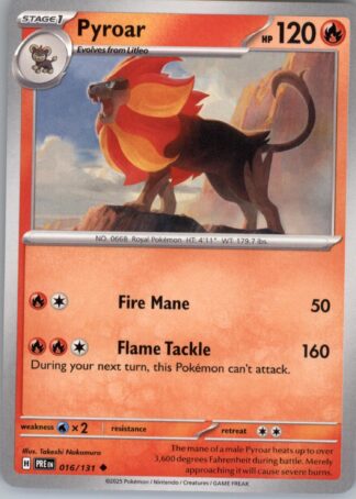 Pyroar SV: Prismatic Evolutions 016/131