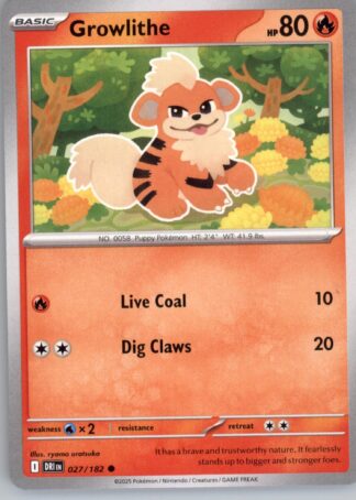 Growlithe SV10: Destined Rivals 027/182