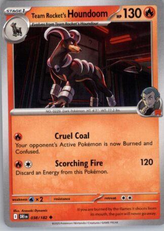 Team Rocket's Houndoom SV10: Destined Rivals 038/182