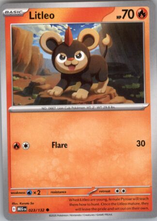 Litleo ME01: Mega Evolution 023/132