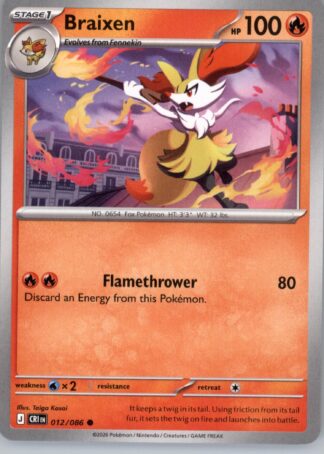Braixen ME04: Chaos Rising 012/086