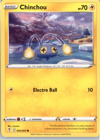 Chinchou SWSH07: Evolving Skies 052/203