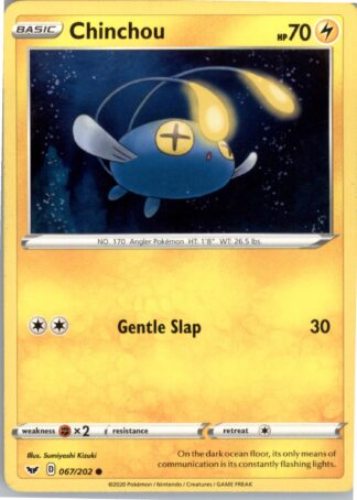 Chinchou (067) SWSH01: Sword & Shield Base Set 067/202