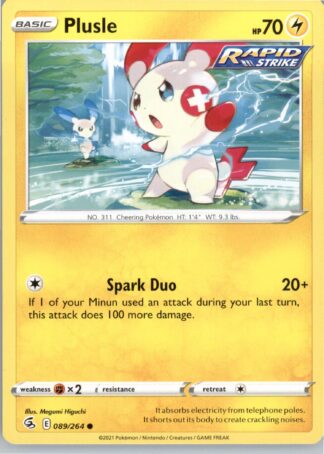 Plusle SWSH08: Fusion Strike 089/264