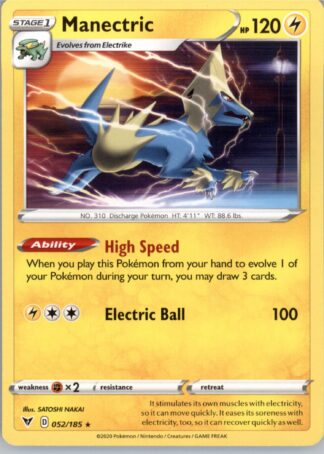 Manectric SWSH04: Vivid Voltage 052/185