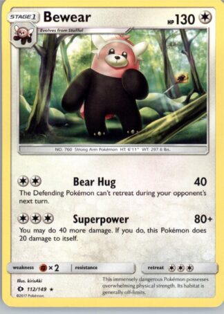 Bewear SM Base Set 112/149