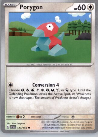 Porygon SV: Scarlet & Violet 151 137/165