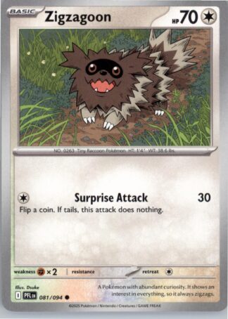 Zigzagoon ME02: Phantasmal Flames 081/094