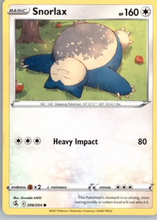Snorlax SWSH08: Fusion Strike 206/264