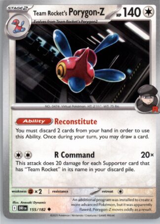 Team Rocket's Porygon-Z SV10: Destined Rivals 155/182