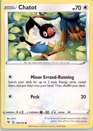 Chatot SWSH04: Vivid Voltage 139/185