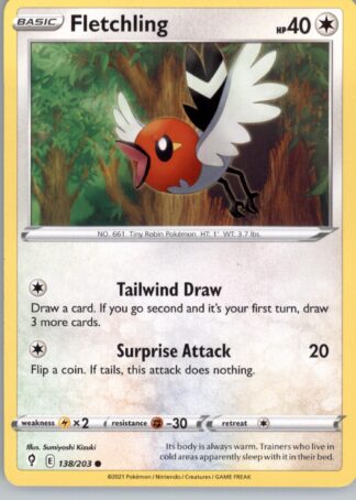 Fletchling SWSH07: Evolving Skies 138/203 (Normal)