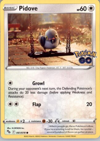 Pidove Pokemon GO 061/078 (Normal)