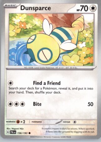 Dunsparce SV02: Paldea Evolved 156/193
