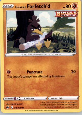 Galarian Farfetch'd SWSH06: Chilling Reign 078/198