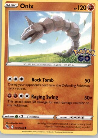Onix Pokemon GO 036/078