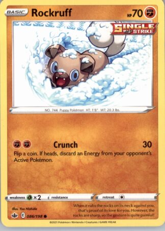 Rockruff SWSH06: Chilling Reign 086/198