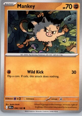 Mankey SV10: Destined Rivals 090/182