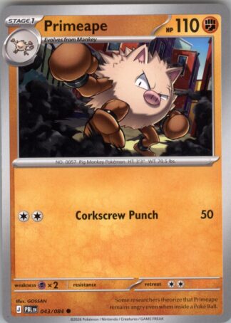Primeape ME05: Pitch Black 043/084