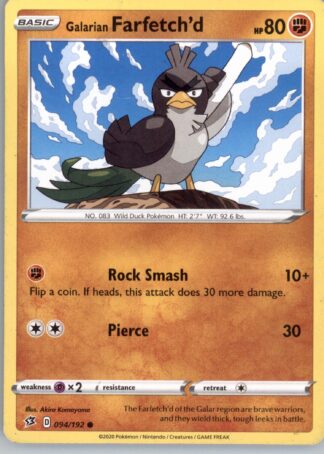 Galarian Farfetch'd SWSH02: Rebel Clash 094/192