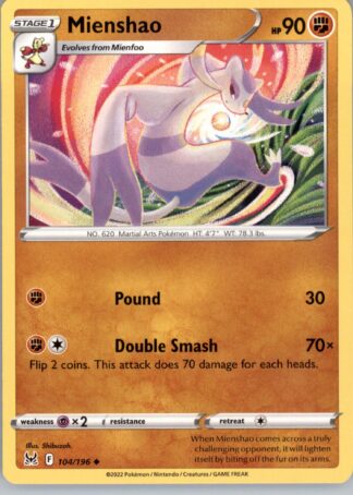 Mienshao SWSH11: Lost Origin 104/196