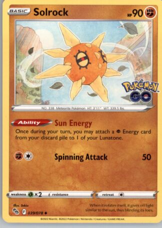 Solrock Pokemon GO 039/078