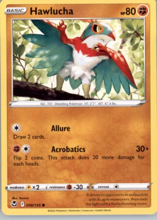 Hawlucha SWSH12: Silver Tempest 098/195
