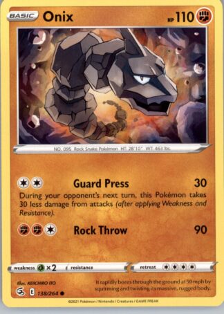 Onix SWSH08: Fusion Strike 138/264