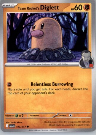 Team Rocket's Diglett ME: Ascended Heroes 100/217