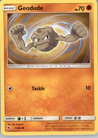 Geodude Hidden Fates 33/68