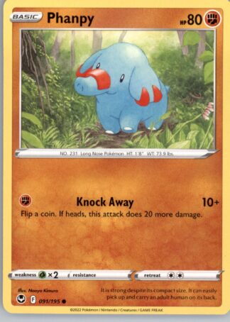 Phanpy SWSH12: Silver Tempest 091/195