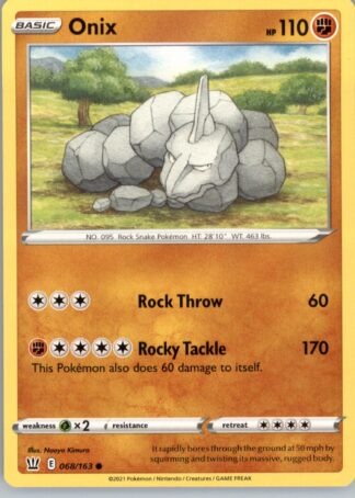 Onix SWSH05: Battle Styles 068/163