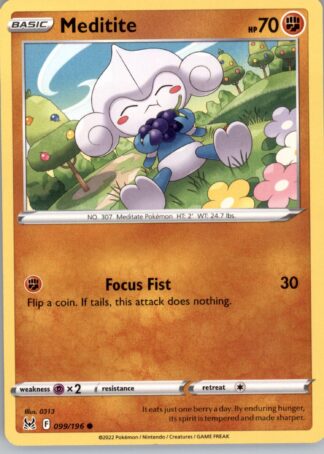Meditite SWSH11: Lost Origin 099/196