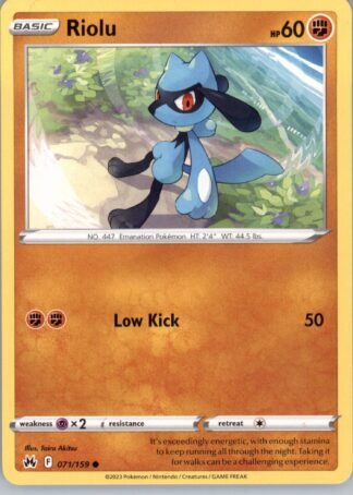 Riolu SWSH: Crown Zenith 071/159