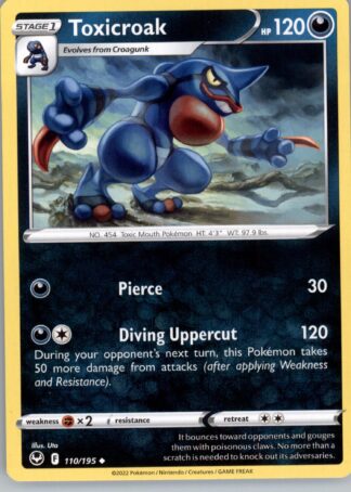 Toxicroak SWSH12: Silver Tempest 110/195