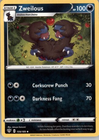Zweilous SWSH03: Darkness Ablaze 109/189